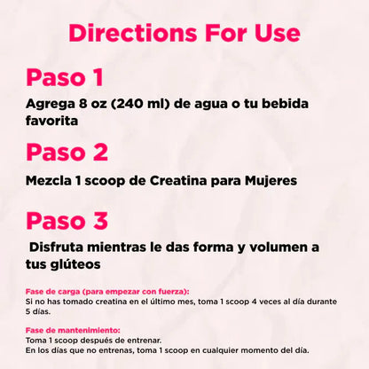 Fórmula Especial para Aumentar Glúteos | Creatina Monohidratada