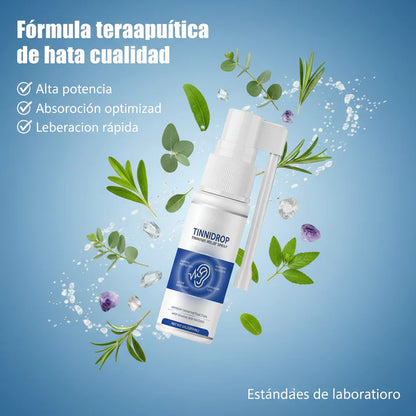 TINNIDROP - Spray Natural para Alivio de Tinnitus y Limpieza Auditiva