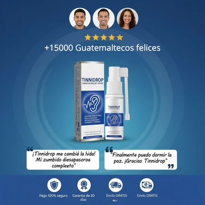 TINNIDROP - Spray Natural para Alivio de Tinnitus y Limpieza Auditiva
