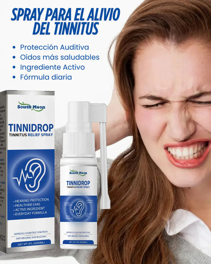 TINNIDROP - Spray Natural para Alivio de Tinnitus y Limpieza Auditiva