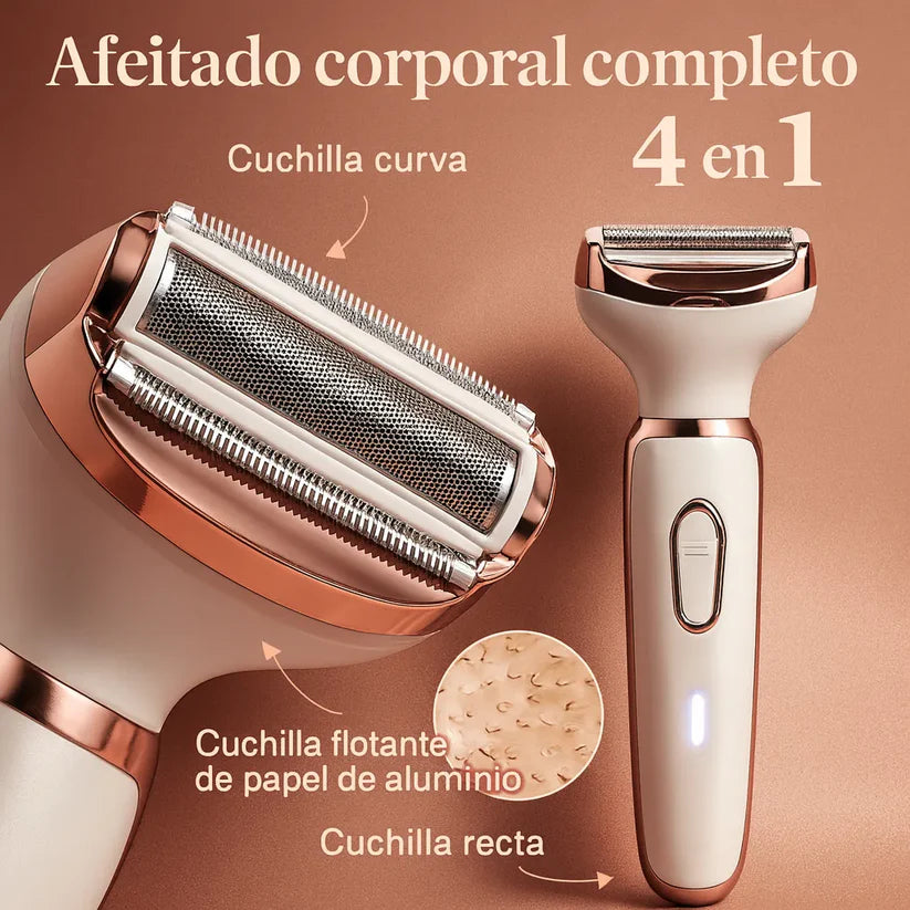 Afeitadora 4 en 1 Corporal Recargable
