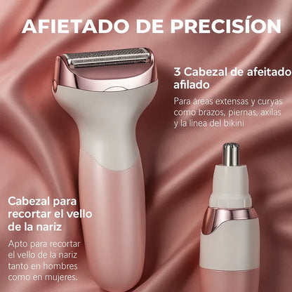 Afeitadora 4 en 1 Corporal Recargable