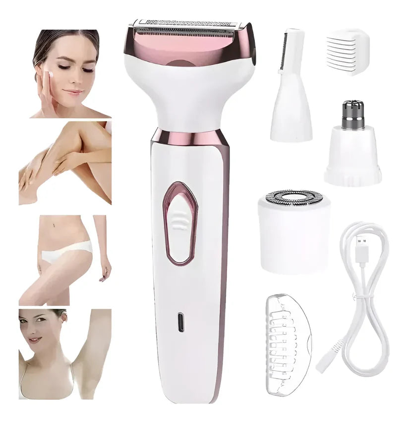 Afeitadora 4 en 1 Corporal Recargable