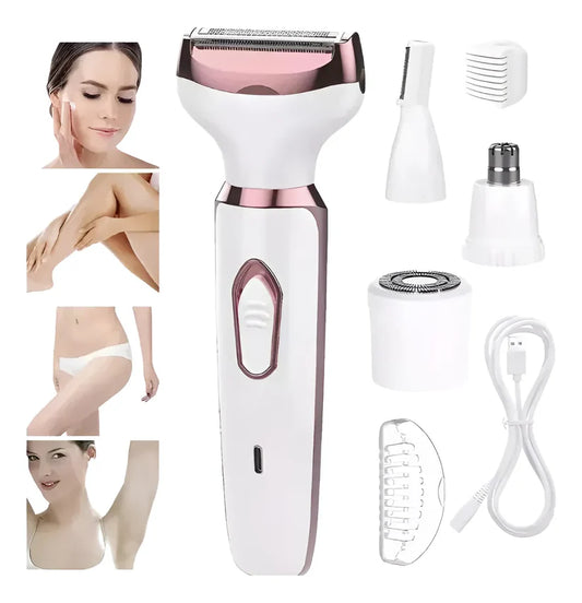 Afeitadora 4 en 1 Corporal Recargable