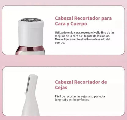Afeitadora 4 en 1 Corporal Recargable