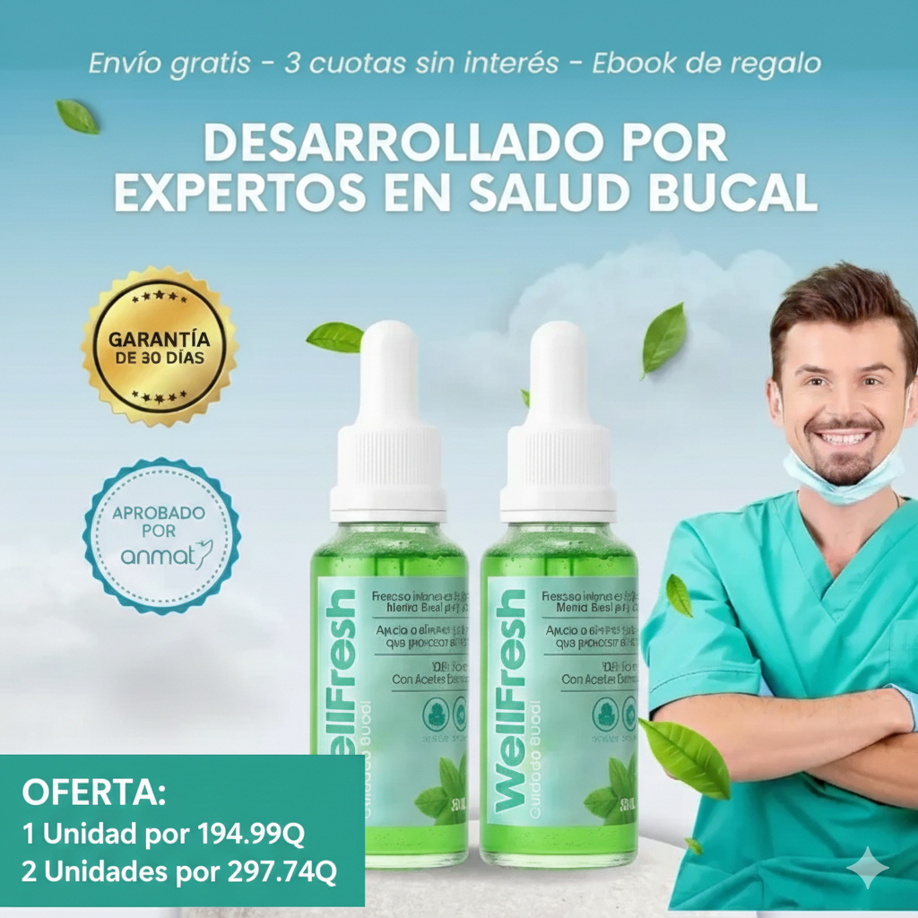 TRATAMIENTO PARA EL MAL ALIENTO | WELL FRESH